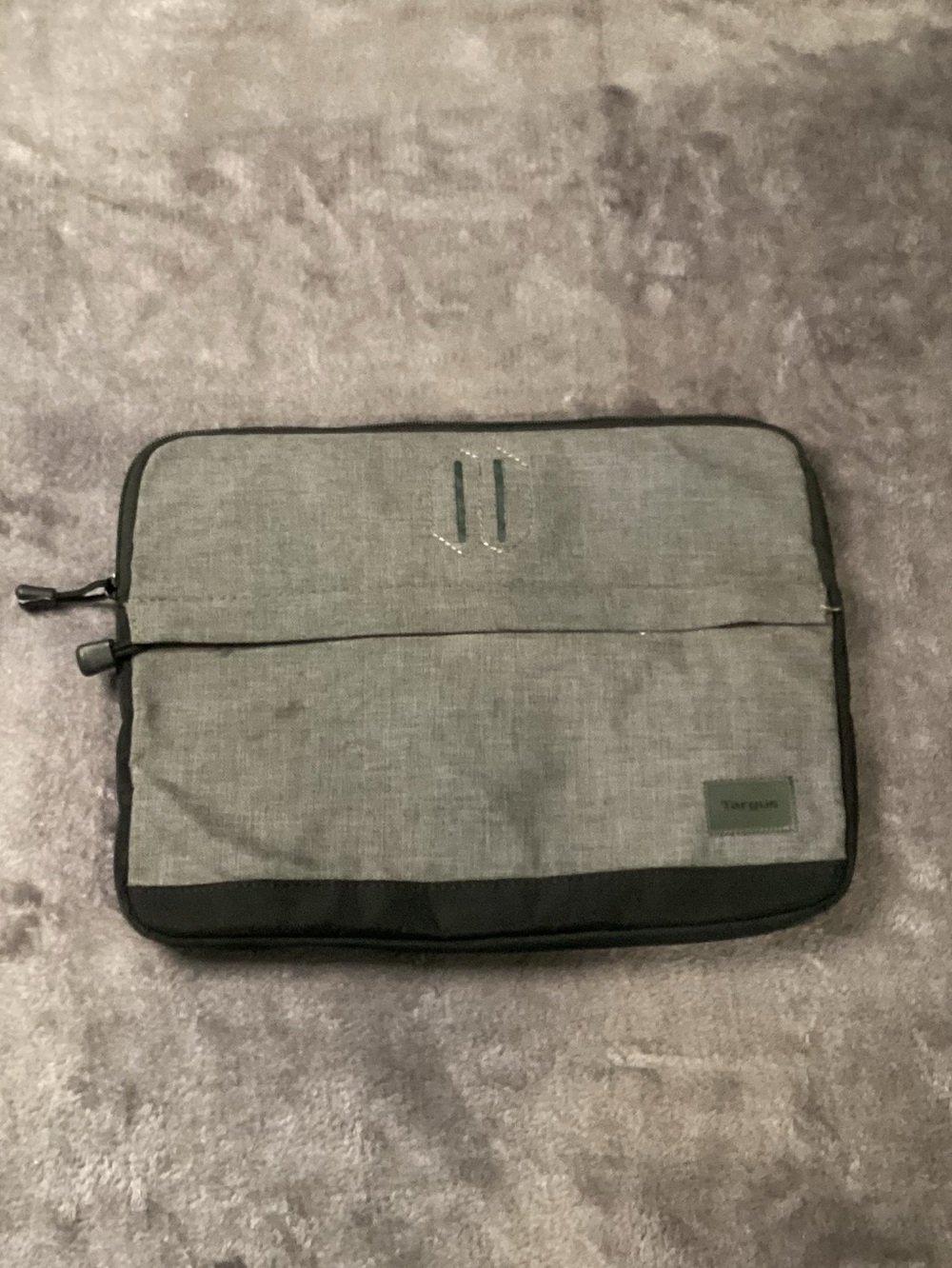 Targus Gray and Black Laptop Sleeve with Front Pocket